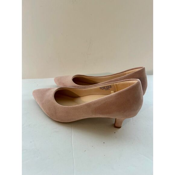 Talbots Kitten Heel Pumps, Suede, Dusty Rose, Size 8, Like New - Picture 1 of 7
